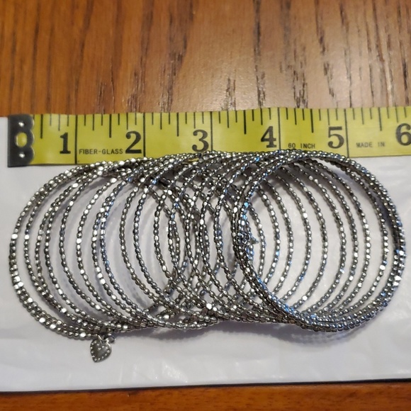 Silver spiral wrap bracelet - Picture 2 of 2